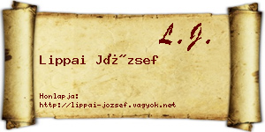 Lippai József névjegykártya